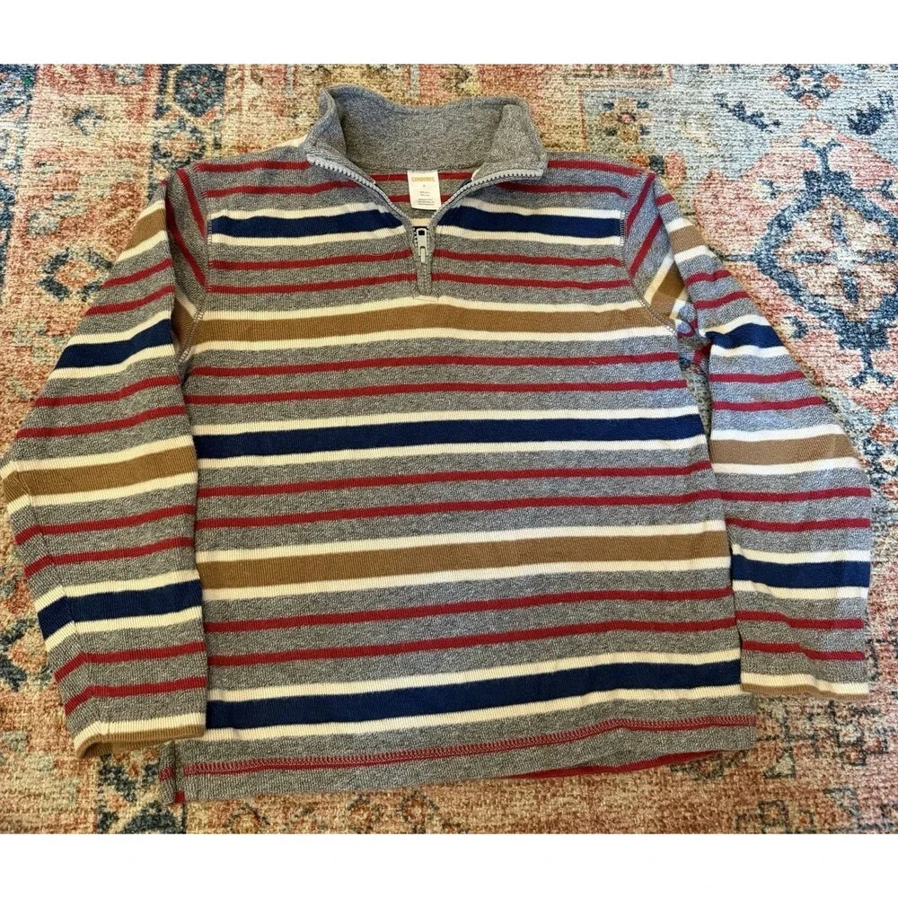 Gymboree Multi-Color Stripe Cotton Long Sleeve Sweater Size 8 Boys